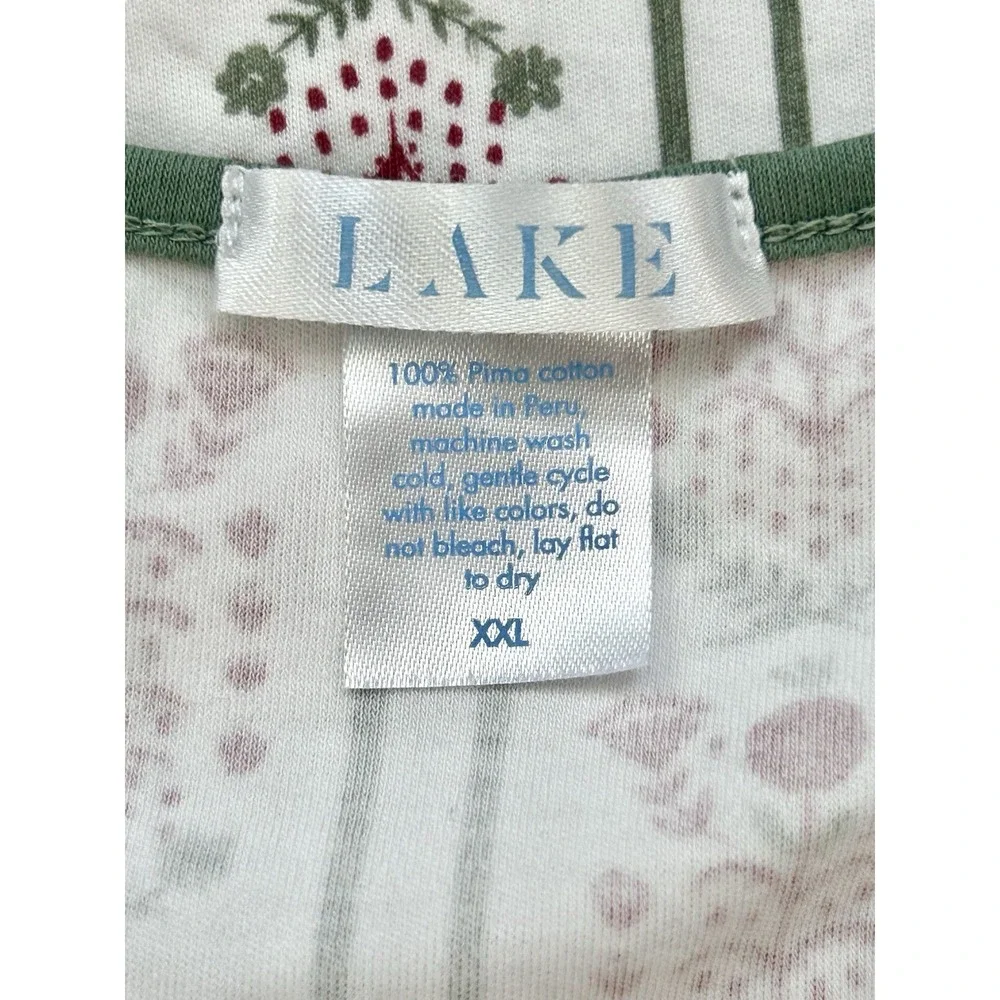 Lake Pajamas Women's Top Shirt XXL Scarlet Antoinette Limited Edition‎ Holiday